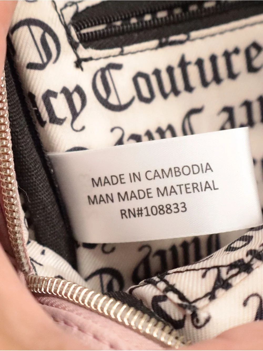 Juicy Couture Semi Charmed Backpack Dusty Blush Pink Embossed Logo NWT⁠
